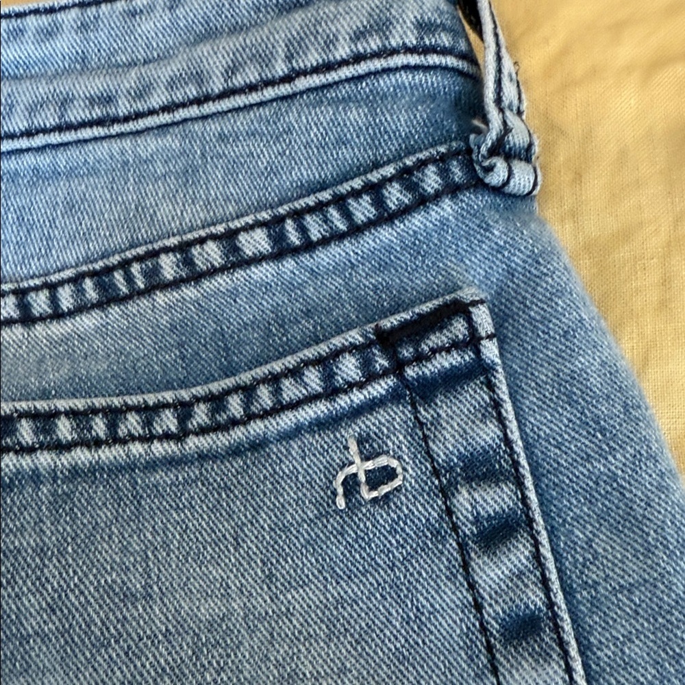 rag & bone DRE Low Rise Slim Boyfriend Jeans Light Wash 29 - Picture 7 of 9